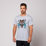 Rorschach Inkblot Tee // Light Blue (L)