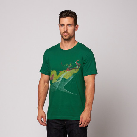 Ink Splatter Tee // Evergreen (S)