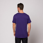Geometric Planes Tee // Purple (S)