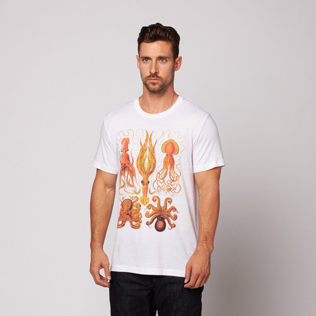 Octopus Mollusks Tee // White (S)