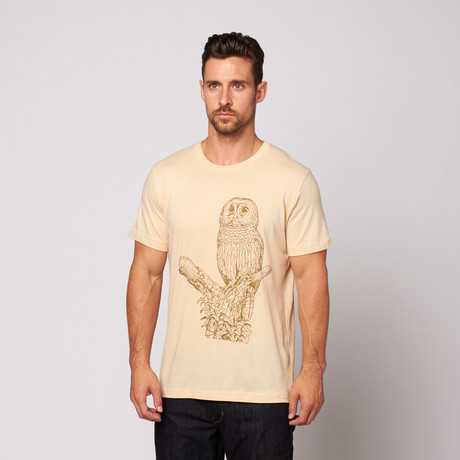 Owl Perching Bird Tee // Natural (S)