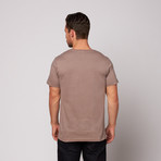 Cicada Illustration Tee // Pebble (S)