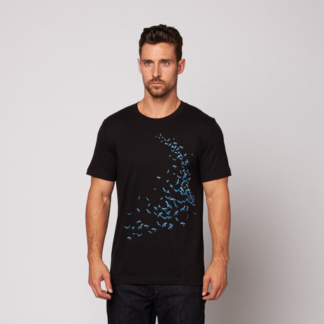 Bird Flock Tee // Black (S)