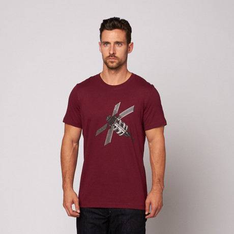 Satellite Tee // Maroon (S)