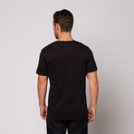 MOOG Retro Electronic Music Synthesizer Tee // Black (S)