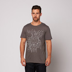 Vintage Star Map Tee // Asphalt (S)