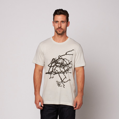 Tree Roots Tee // Silver (S)