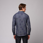 Classic Patchwork Woven Shirt // Navy (XS)