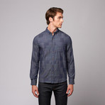 Classic Patchwork Woven Shirt // Navy (XS)