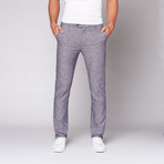 Classic Suit Pant // Navy + White Linen (28WX32L)