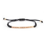 Gold Stave with Brown Diamonds