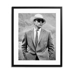 Sean Connery Wears Straw Hat and Sunglasses (12"L x 16"H)