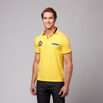 Button Pique Polo // Yellow (XL)