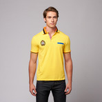 Button Pique Polo // Yellow (M)