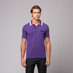 Short-Sleeve Polo Shirt // Purple (L)