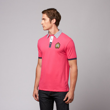 Perruzo // Classic Short Sleeve Polo // Fuschia (S)