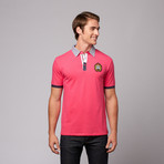 Perruzo // Classic Short Sleeve Polo // Fuschia (L)