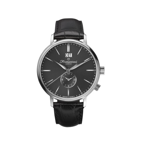 Generations Series Twin Time Quartz // Dark Grey (Full Black Strap)