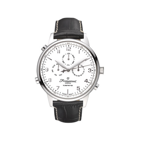 Globetrotter Calendar // White (Black Strap)