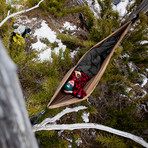 Single Parachute Hammock (Yellow + Royal Blue)