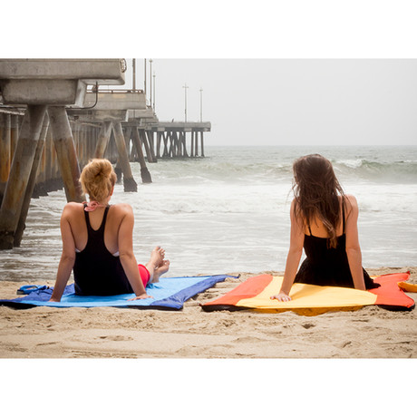 Parasheet Beach Blanket // Single (Blue + Light Blue)