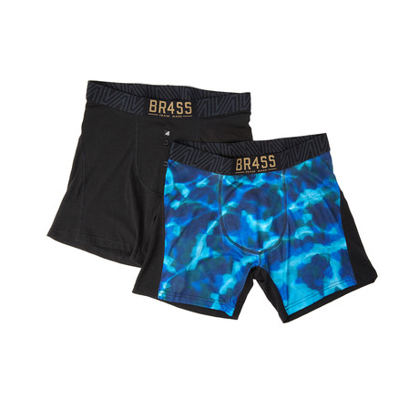 Water Camo Fitted Boxer Pack // Set of 2 (S)
