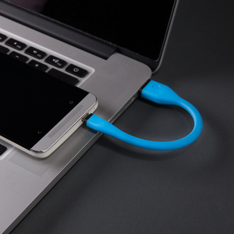 Bendy Micro USB Cable // 7" (Green)