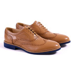 Wingtip // Tan + Blue (US: 7.5)