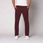 Peder Flo Trouser // Burgundy (32WX32L)