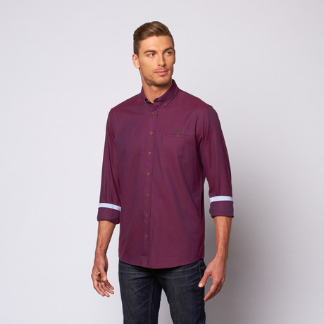 Anders Vik Sport Button Down // Dark Purple (S)