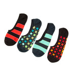 Stripes & Dots No Show Combo // Set of 4