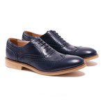 Wingtip // Dark Blue + Beige (US: 11)