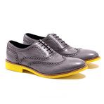 Kabaccha // Wingtip // Grey + Yellow (US: 14)