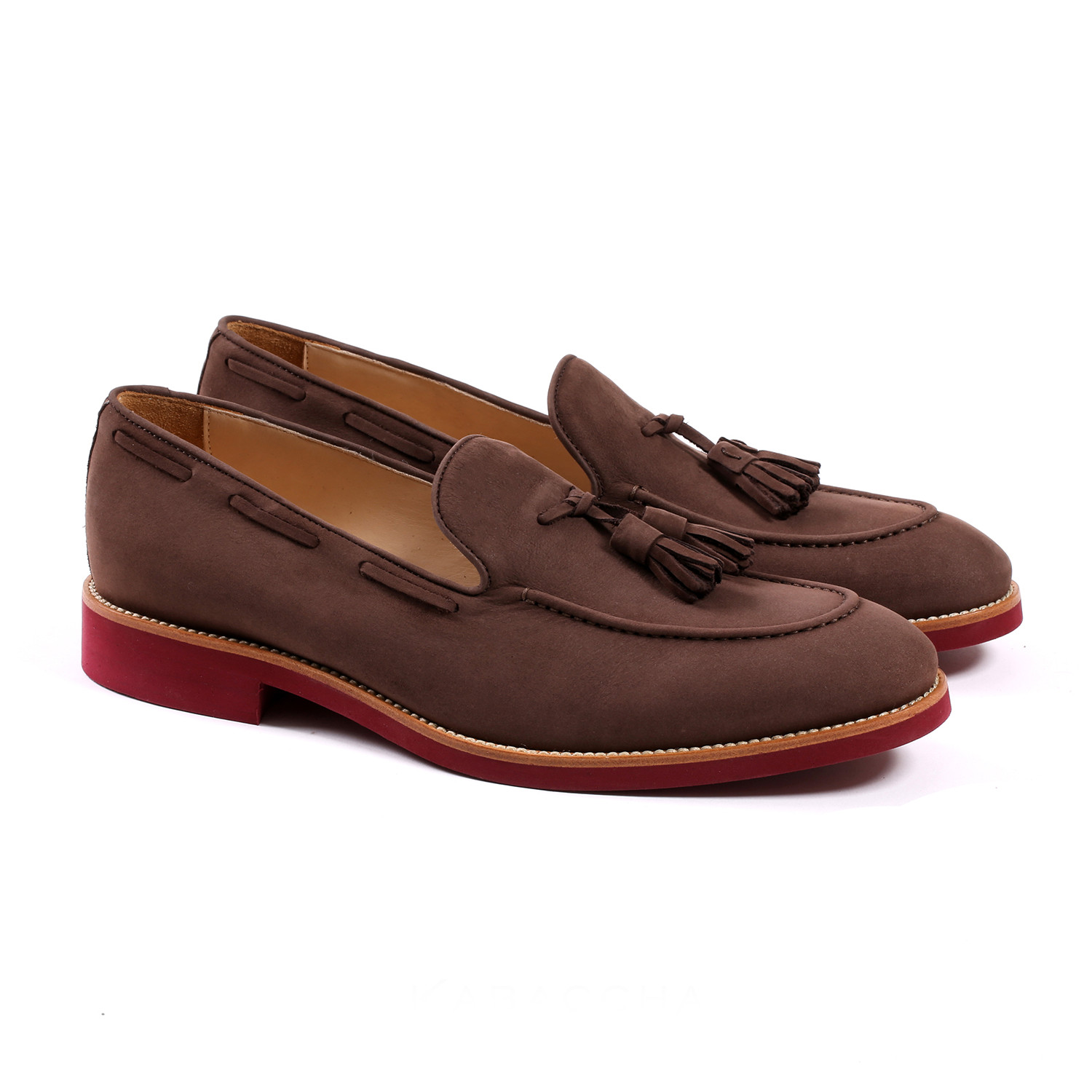 Loafer // Brown + Oxblood (US: 7) - Kabaccha Shoes - Touch of Modern