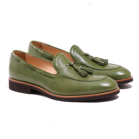 Loafer // Green + Brown (US: 7)