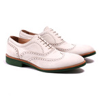 Kabaccha // Wingtip // Beige + Green (US: 10)