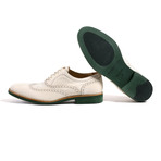 Kabaccha // Wingtip // Beige + Green (US: 10)