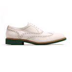 Kabaccha // Wingtip // Beige + Green (US: 10)