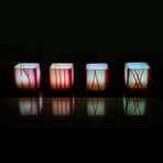 4-Pack Square Candles with Remote // Design