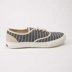 Borstal Stripe Sneaker // White + Navy (US: 7)