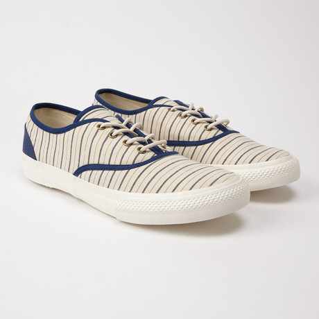 Borstal Stripe Sneaker // Navy (US: 9.5)