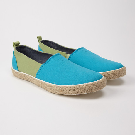 Slip-On Chambray // Ocean + Green (US: 7)