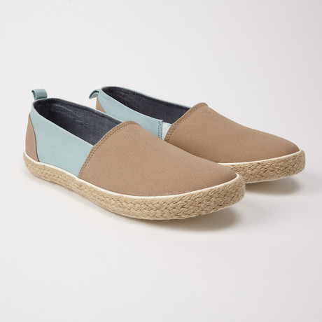 Slip-On Chambray // Sand + Blue (US: 9)