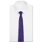 Solid Modern Stitched Tie // Purple