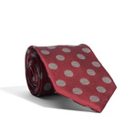 Polka Dot Tie // Maroon