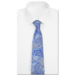 Royal Paisley Tie // Blue