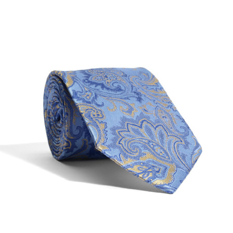 Royal Paisley Tie // Blue