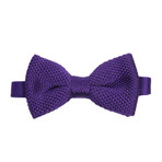 Knit Bow Tie // Purple