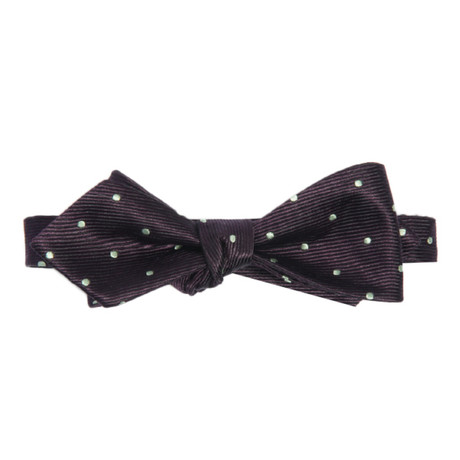 Dotted Bow Tie // Brown