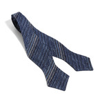 Abstract Stripes Bow Tie // Blue